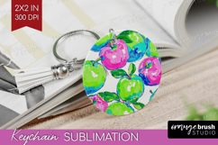 Fruit Keychain PNG - Summer Keychain Sublimation Product Image 1