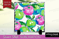 Fruit Slate PNG - Summer Square Slate Sublimation Product Image 1