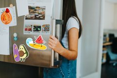 Summer Fruits Kawaii Cartoon Character Stickers Product Image 2