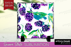 Fruit Slate PNG - Summer Square Slate Sublimation Product Image 1
