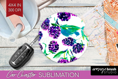 Fruit Car Coaster - Summer Coaster PNG Sublimation Product Image 1