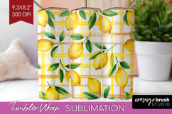 Summer Fruit Tumbler Wrap - Fruit Tumbler PNG Sublimation Product Image 1