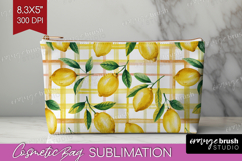 Summer Fruit Cosmetic Bag - Fruit Makeup Bag PNG Sublimation Product Image 1