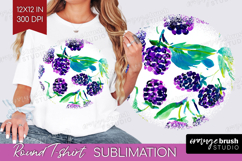 Fruit Round Tshirt Background - Summer PNG Sublimation Product Image 1
