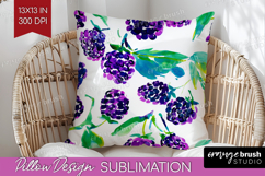 Fruit Pillow Sublimation - Summer Pillow Cover PNG Product Image 1
