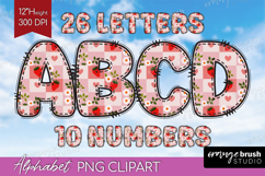 Summer Fruits Doodle Aphabet Clipart - Tropical Fruits PNG Product Image 1