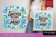 Inspirational Quote Tote Bag - Summer Fruit Tote Bag PNG Product Image 1