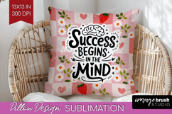 Inspirational Quote Pillow Sublimation - Summer Fruit Pillow Product Image 1