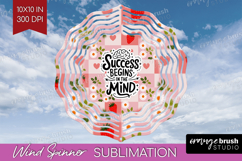 Inspirational Quote Wind Spinner Sublimation PNG - Summer Product Image 1
