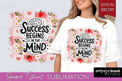 Inspirational Quote Square Tshirt Background - Summer Fruit Product Image 1