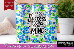 Inspirational Quote Tumbler Wrap - Summer Fruit Tumbler PNG Product Image 1