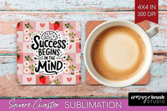 Inspirational Quote Square Coaster - Summer Fruit Coaster Product Image 1