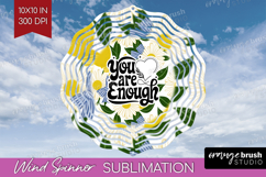 Inspirational Quote Wind Spinner Sublimation PNG - Summer Product Image 1