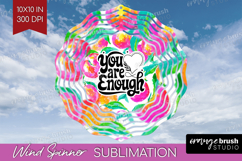 Inspirational Quote Wind Spinner Sublimation PNG - Summer Product Image 1