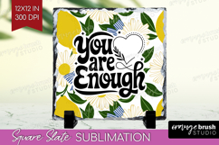 Inspirational Quote Slate PNG - Summer Fruit Square Slate Product Image 1