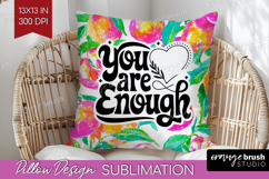 Inspirational Quote Pillow Sublimation - Summer Fruit Pillow Product Image 1