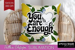 Inspirational Quote Pillow Sublimation - Summer Fruit Pillow Product Image 1