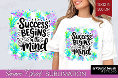 Inspirational Quote Square Tshirt Background - Summer Fruit Product Image 1