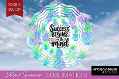 Inspirational Quote Wind Spinner Sublimation PNG - Summer Product Image 1