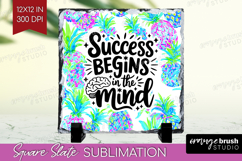 Inspirational Quote Slate PNG - Summer Fruit Square Slate Product Image 1