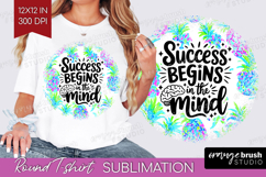 Inspirational Quote Round Tshirt Background - Summer Fruit Product Image 1