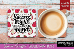 Inspirational Quote Square Coaster - Summer Fruit Coaster Product Image 1
