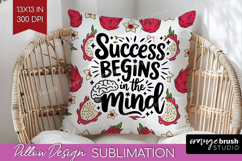 Inspirational Quote Pillow Sublimation - Summer Fruit Pillow Product Image 1