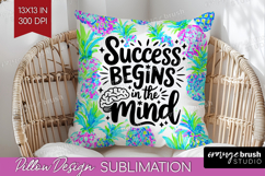 Inspirational Quote Pillow Sublimation - Summer Fruit Pillow Product Image 1