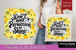 Inspirational Quote Tote Bag - Summer Fruit Tote Bag PNG Product Image 1