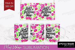 Inspirational Quote Mug Wrap - Summer Fruit Mug PNG Product Image 1