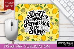 Inspirational Quote Mouse Pad Sublimation - Summer Fruit PNG Product Image 1