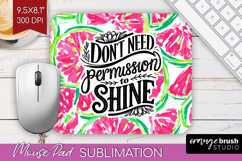 Inspirational Quote Mouse Pad Sublimation - Summer Fruit PNG Product Image 1