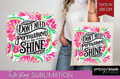 Inspirational Quote Tote Bag - Summer Fruit Tote Bag PNG Product Image 1