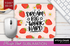 Inspirational Quote Mouse Pad Sublimation - Summer Fruit PNG Product Image 1