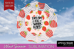 Inspirational Quote Wind Spinner Sublimation PNG - Summer Product Image 1