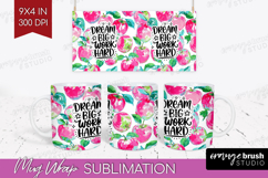 Inspirational Quote Mug Wrap - Summer Fruit Mug PNG Product Image 1