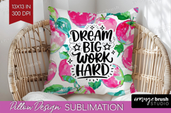 Inspirational Quote Pillow Sublimation - Summer Fruit Pillow Product Image 1