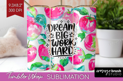 Inspirational Quote Tumbler Wrap - Summer Fruit Tumbler PNG Product Image 1
