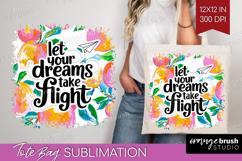 Inspirational Quote Tote Bag - Summer Fruit Tote Bag PNG Product Image 1