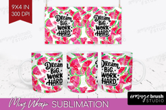Inspirational Quote Mug Wrap - Summer Fruit Mug PNG Product Image 1