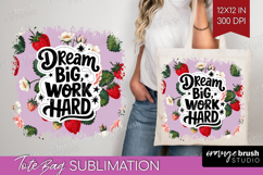 Inspirational Quote Tote Bag - Summer Fruit Tote Bag PNG Product Image 1