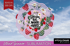 Inspirational Quote Wind Spinner Sublimation PNG - Summer Product Image 1