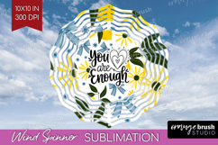 Inspirational Quote Wind Spinner Sublimation PNG - Summer Product Image 1