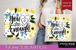 Inspirational Quote Tote Bag - Summer Fruit Tote Bag PNG Product Image 1