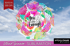 Inspirational Quote Wind Spinner Sublimation PNG - Summer Product Image 1