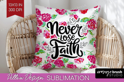 Inspirational Quote Pillow Sublimation - Summer Fruit Pillow Product Image 1