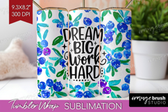 Inspirational Quote Tumbler Wrap - Summer Fruit Tumbler PNG Product Image 1