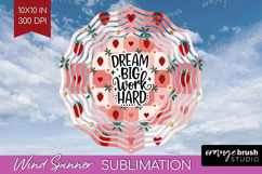 Inspirational Quote Wind Spinner Sublimation PNG - Summer Product Image 1