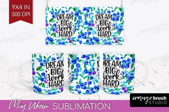 Inspirational Quote Mug Wrap - Summer Fruit Mug PNG Product Image 1