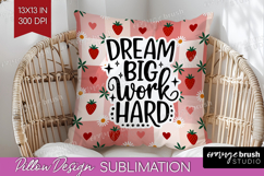 Inspirational Quote Pillow Sublimation - Summer Fruit Pillow Product Image 1